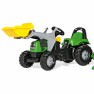 Minamas traktorius su priekaba ir kaušu - vaikams nuo 2,5 iki 5 metų | rollyKid Deutz-Fahr | Rolly Toys